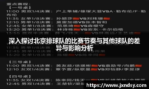 深入探讨北京排球队的比赛节奏与其他球队的差异与影响分析